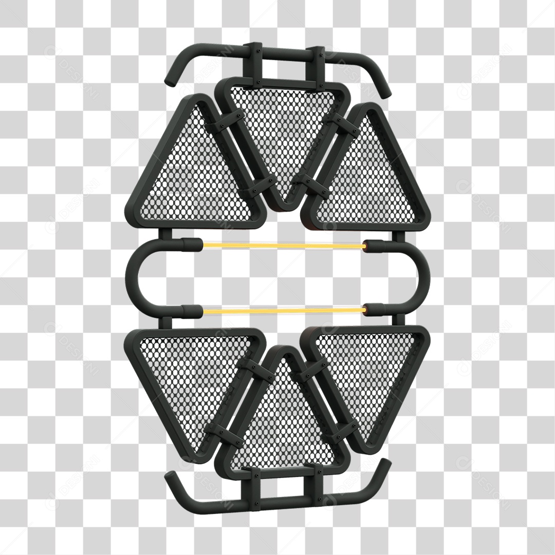 Painel Triangular PNG Transparente