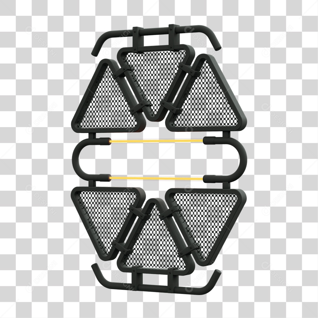 Painel Triangular PNG Transparente