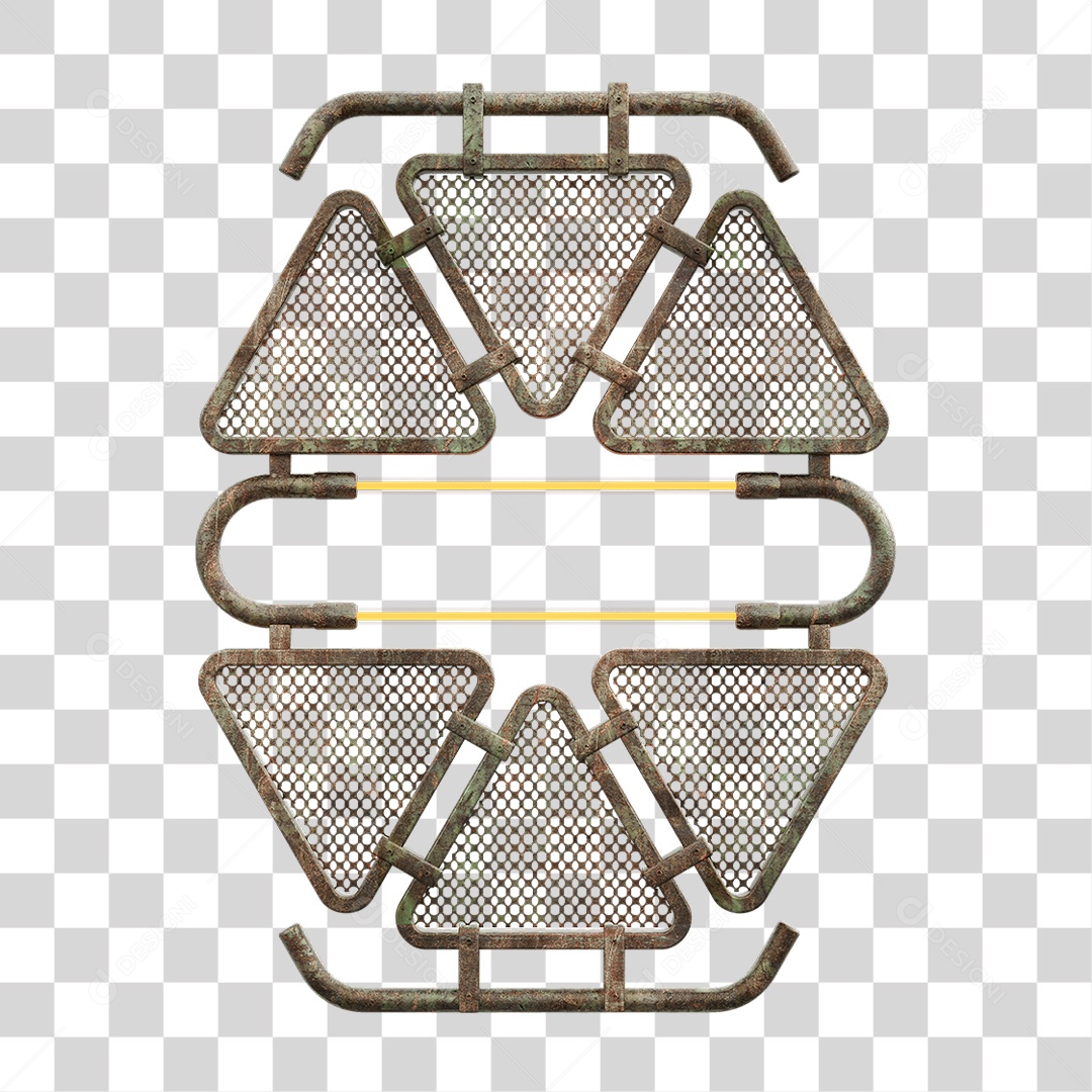 Painel Triangular PNG Transparente