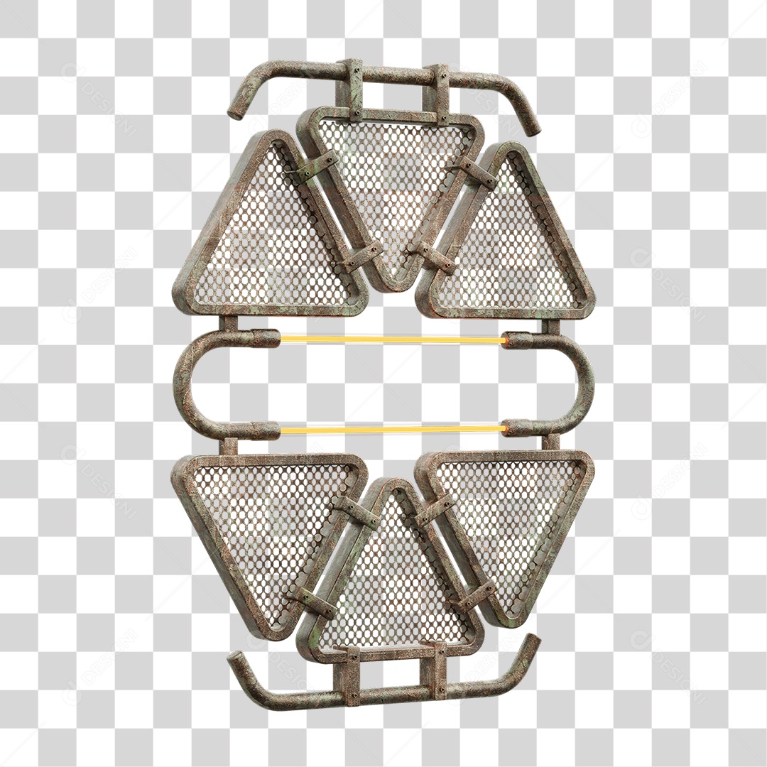 Painel Triangular PNG Transparente