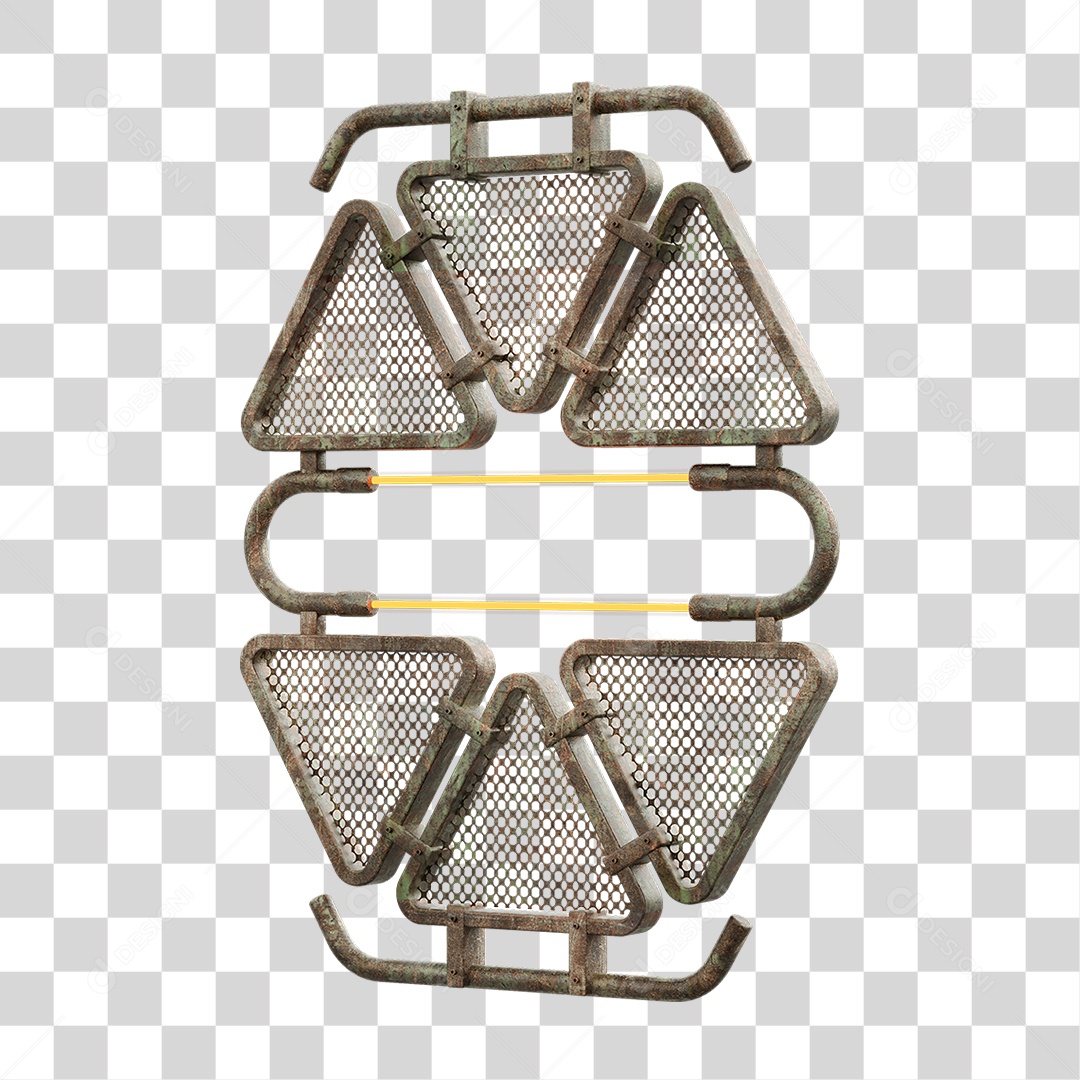 Painel Triangular PNG Transparente