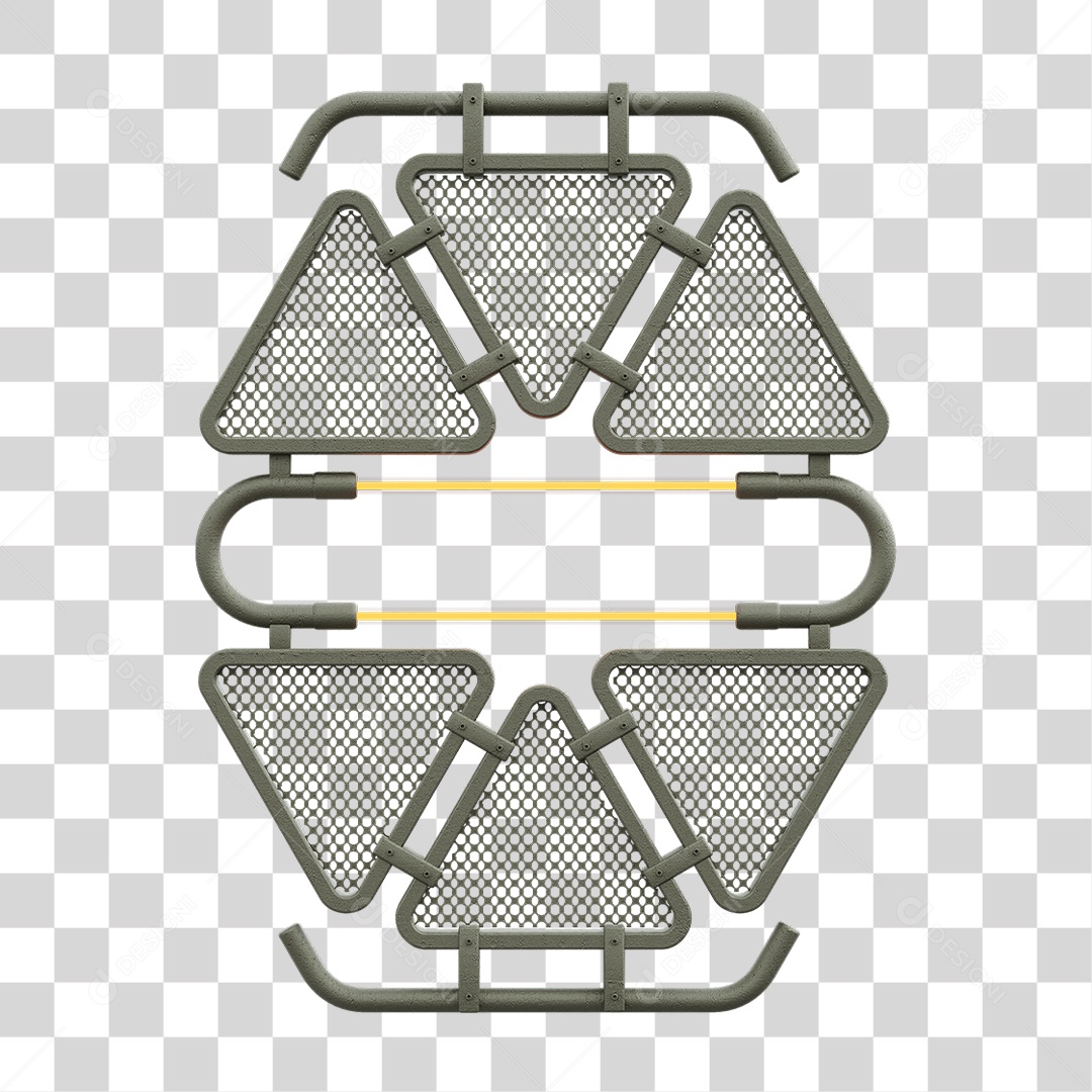 Painel Triangular PNG Transparente