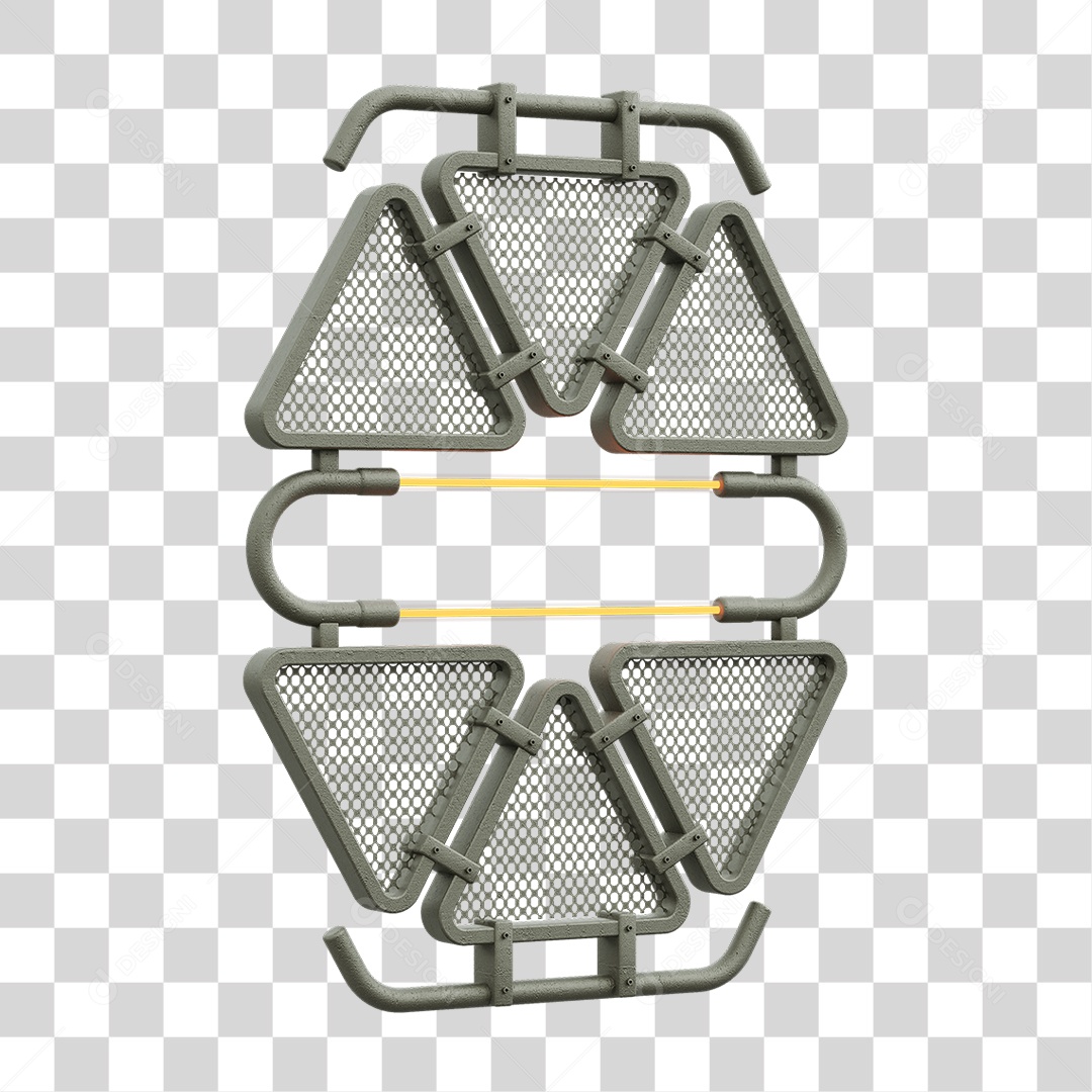 Painel Triangular PNG Transparente