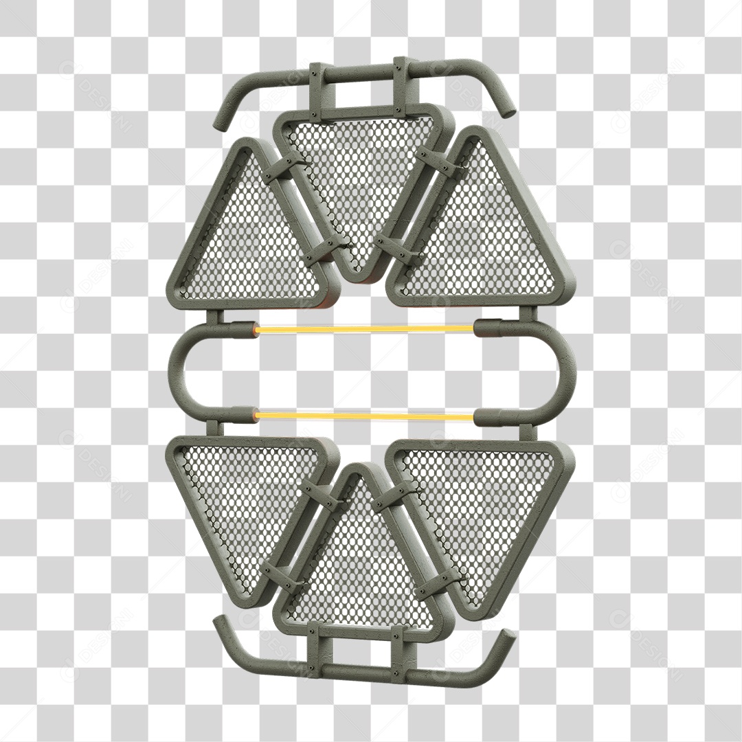 Painel Triangular PNG Transparente