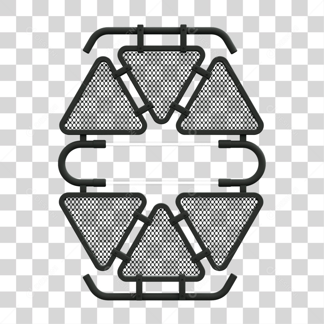 Painel Triangular PNG Transparente