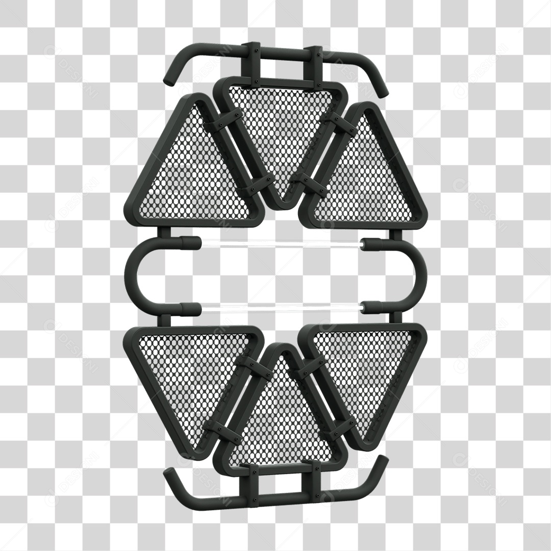 Painel Triangular PNG Transparente