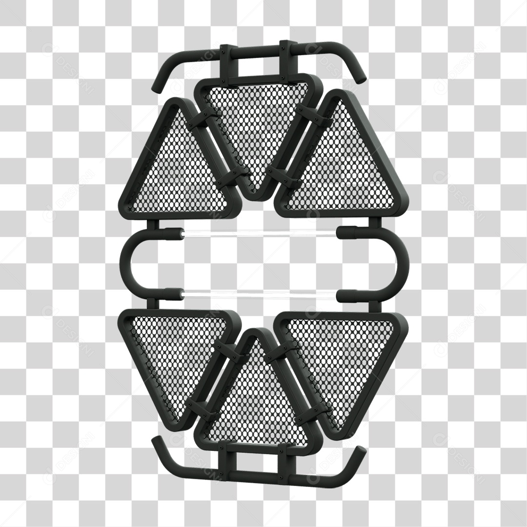 Painel Triangular PNG Transparente