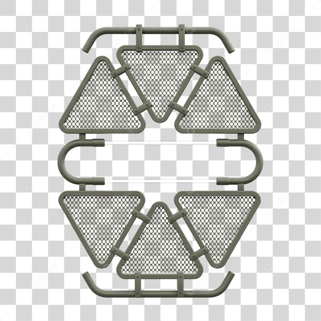 Painel Triangular PNG Transparente