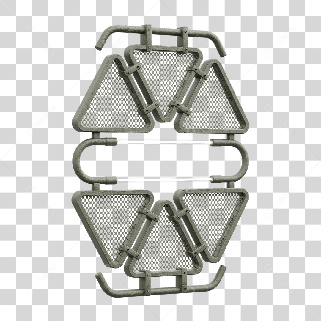 Painel Triangular PNG Transparente