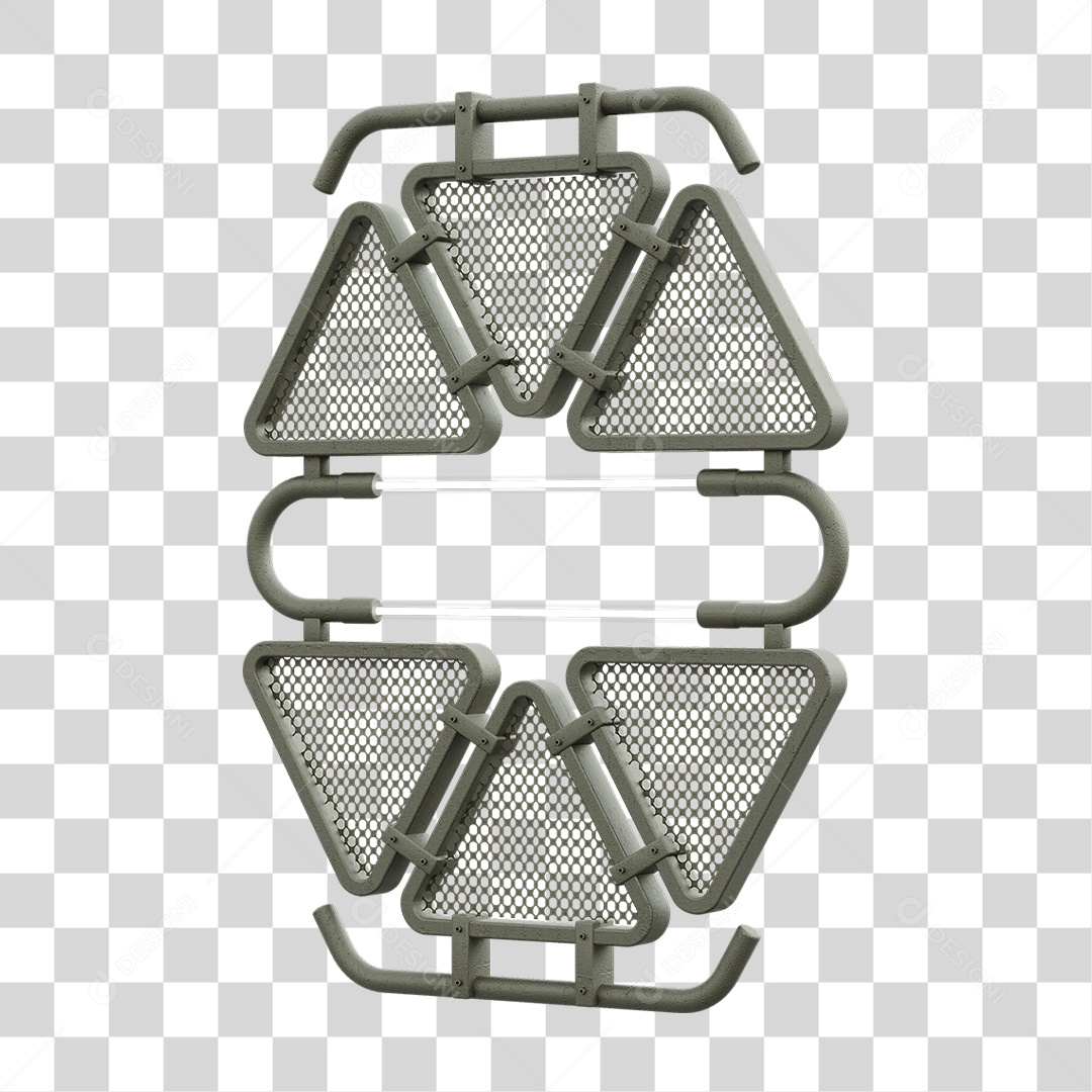 Painel Triangular PNG Transparente