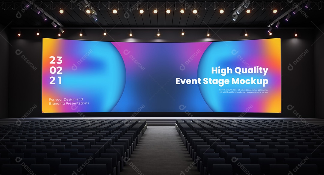 Mockup Espaço de Conferência PSD Editável