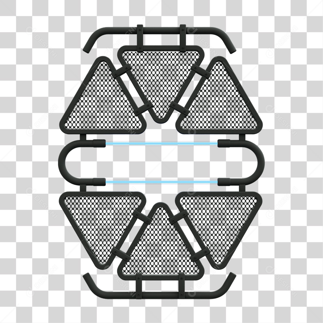 Painel Triangular PNG Transparente