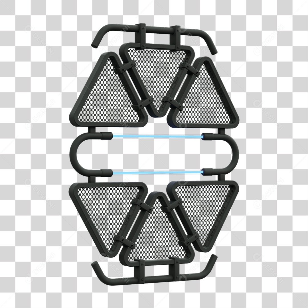 Painel Triangular PNG Transparente