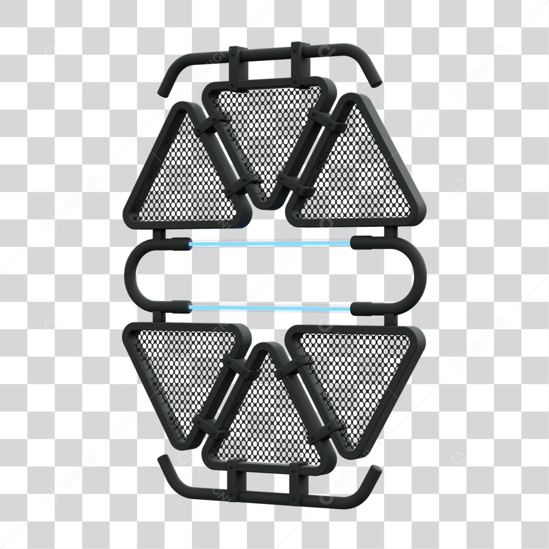 Painel Triangular PNG Transparente