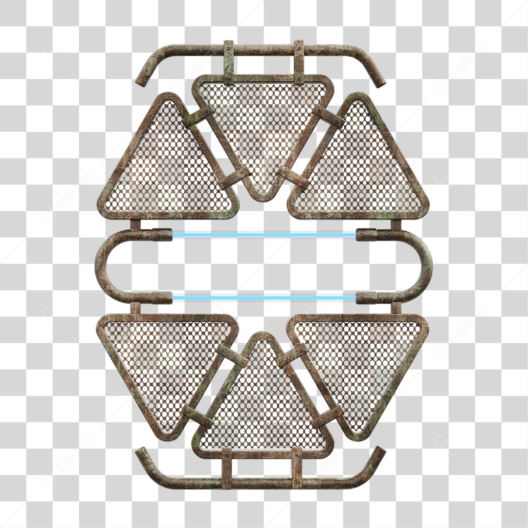 Painel Triangular PNG Transparente