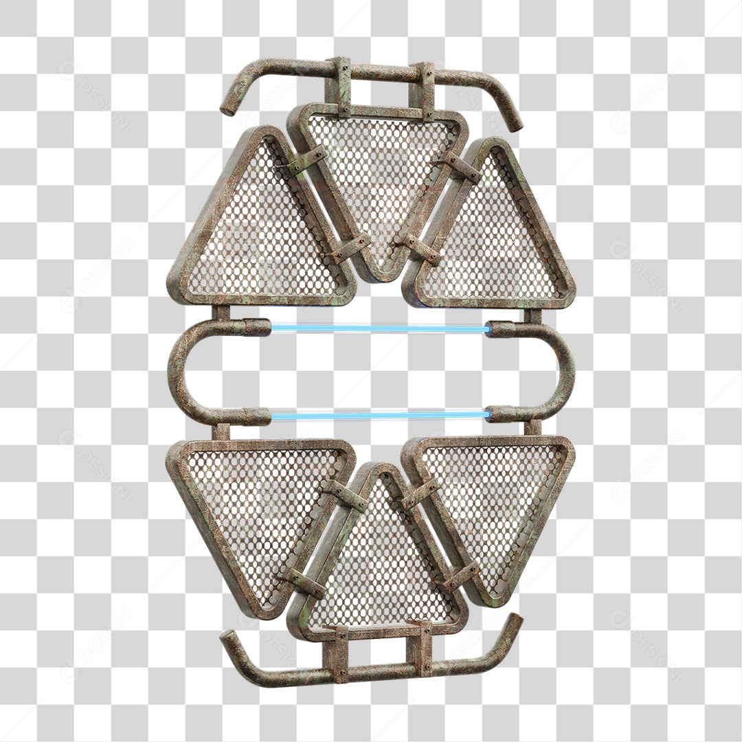 Painel Triangular PNG Transparente