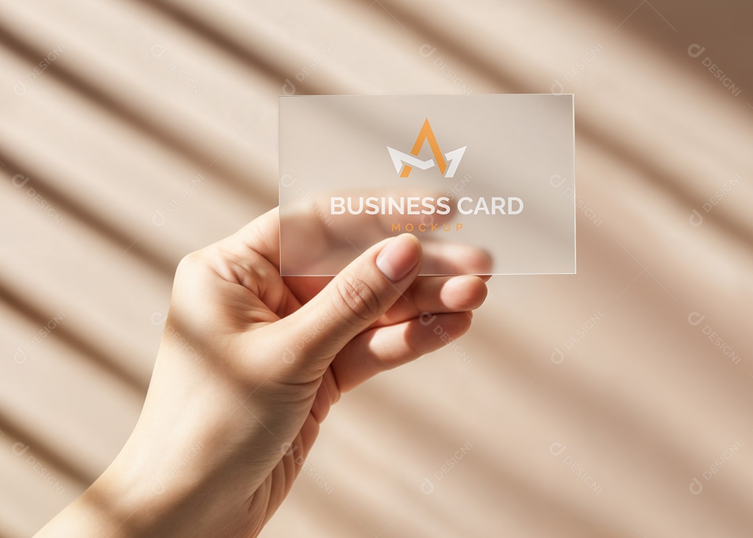 Mockup Cartão de visita PSD Editável