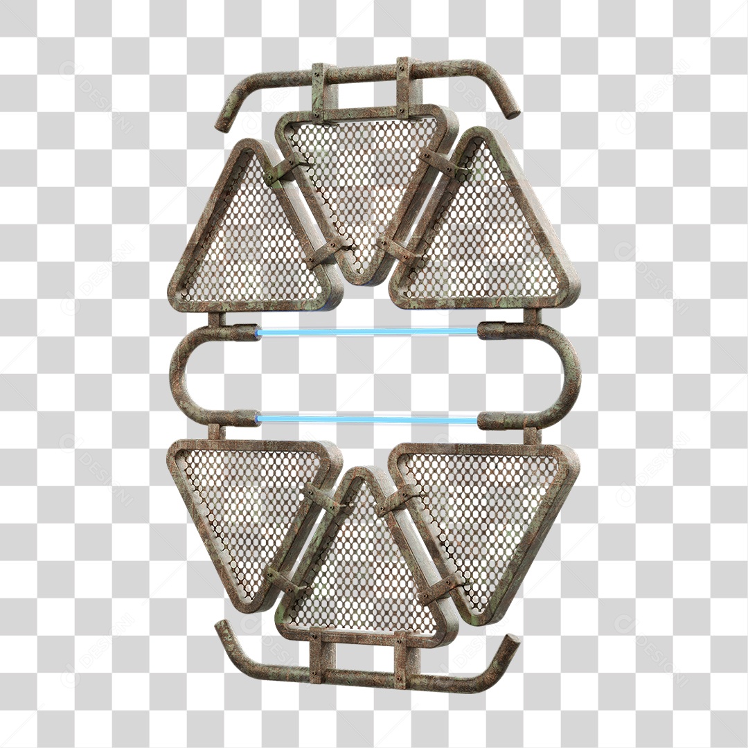 Painel Triangular PNG Transparente