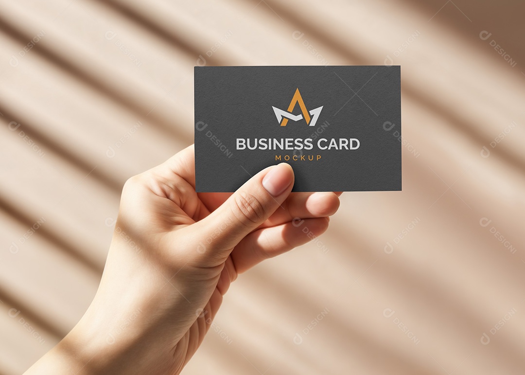 Mockup Cartão de visita PSD Editável