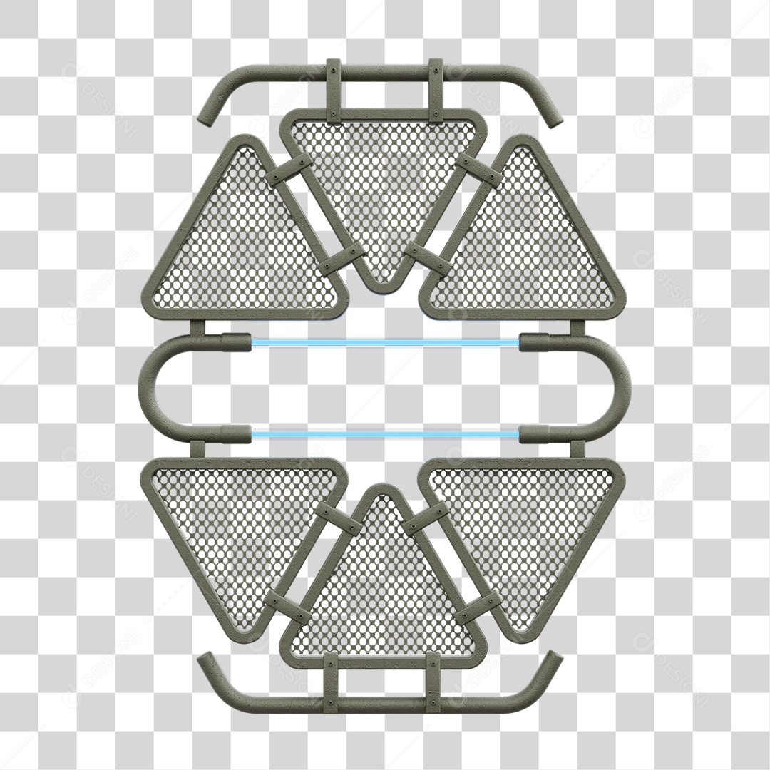 Painel Triangular PNG Transparente