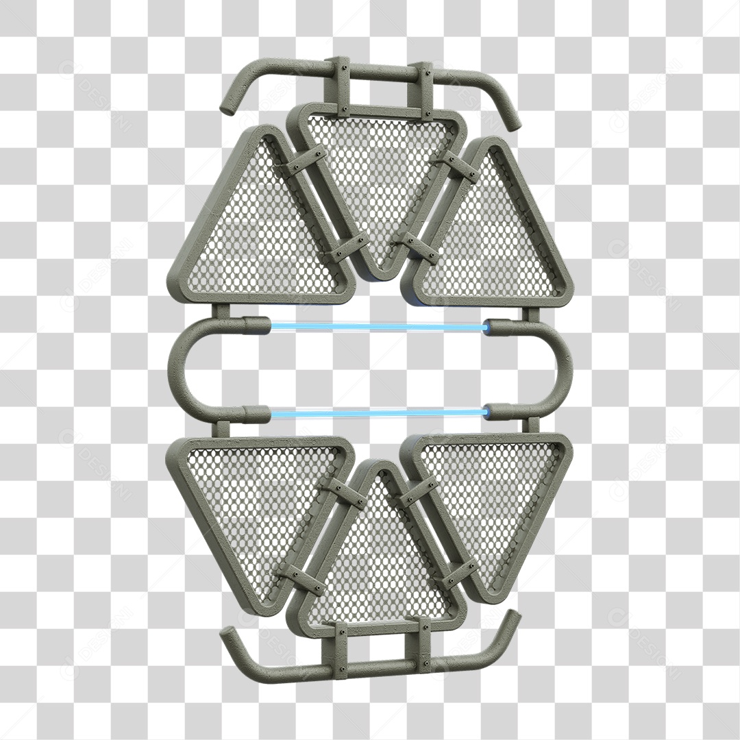 Painel Triangular PNG Transparente