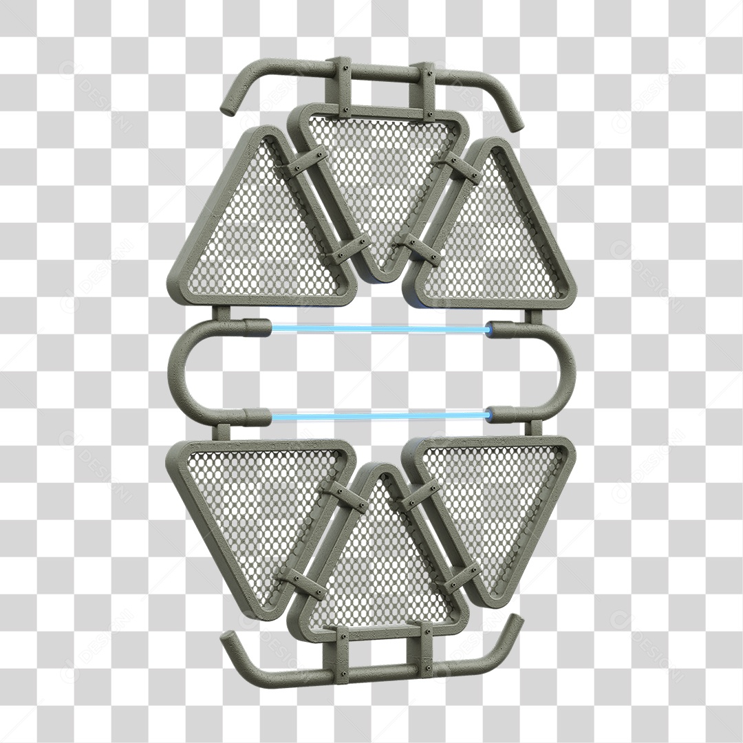 Painel Triangular PNG Transparente