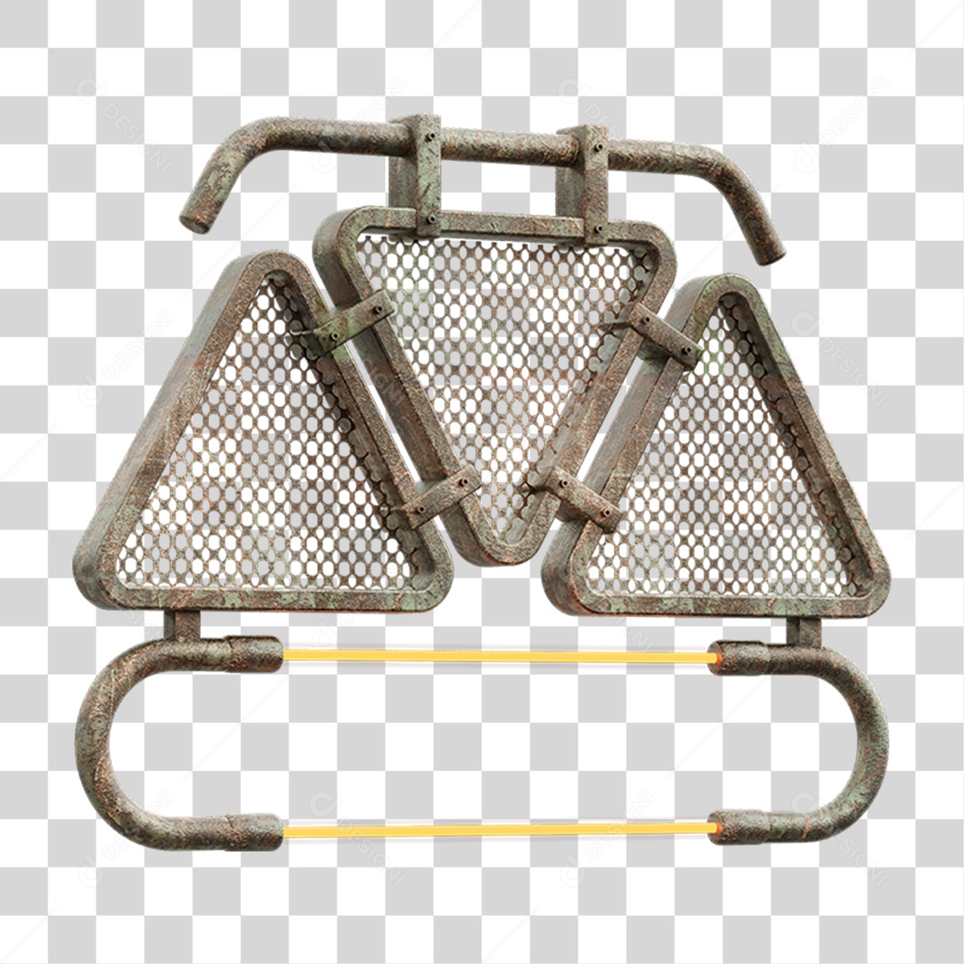 Painel Triangular PNG Transparente