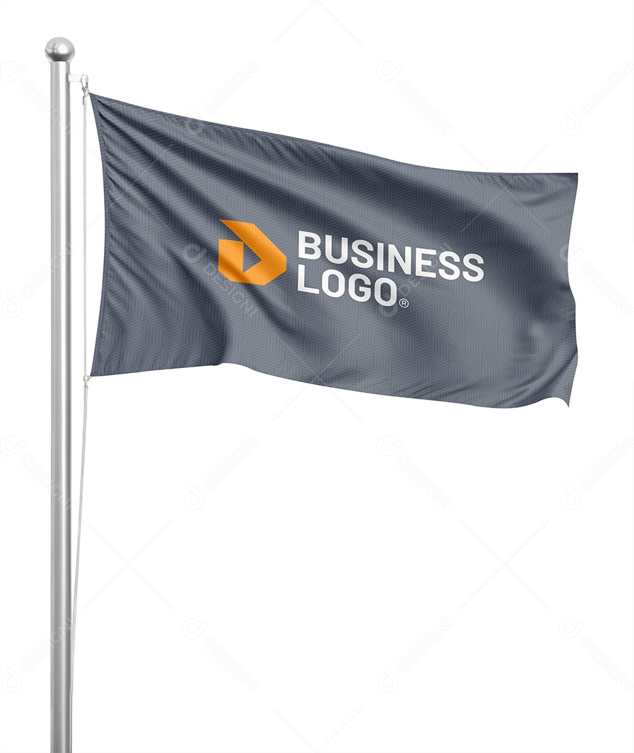 Mockup de Bandeira PSD Editável