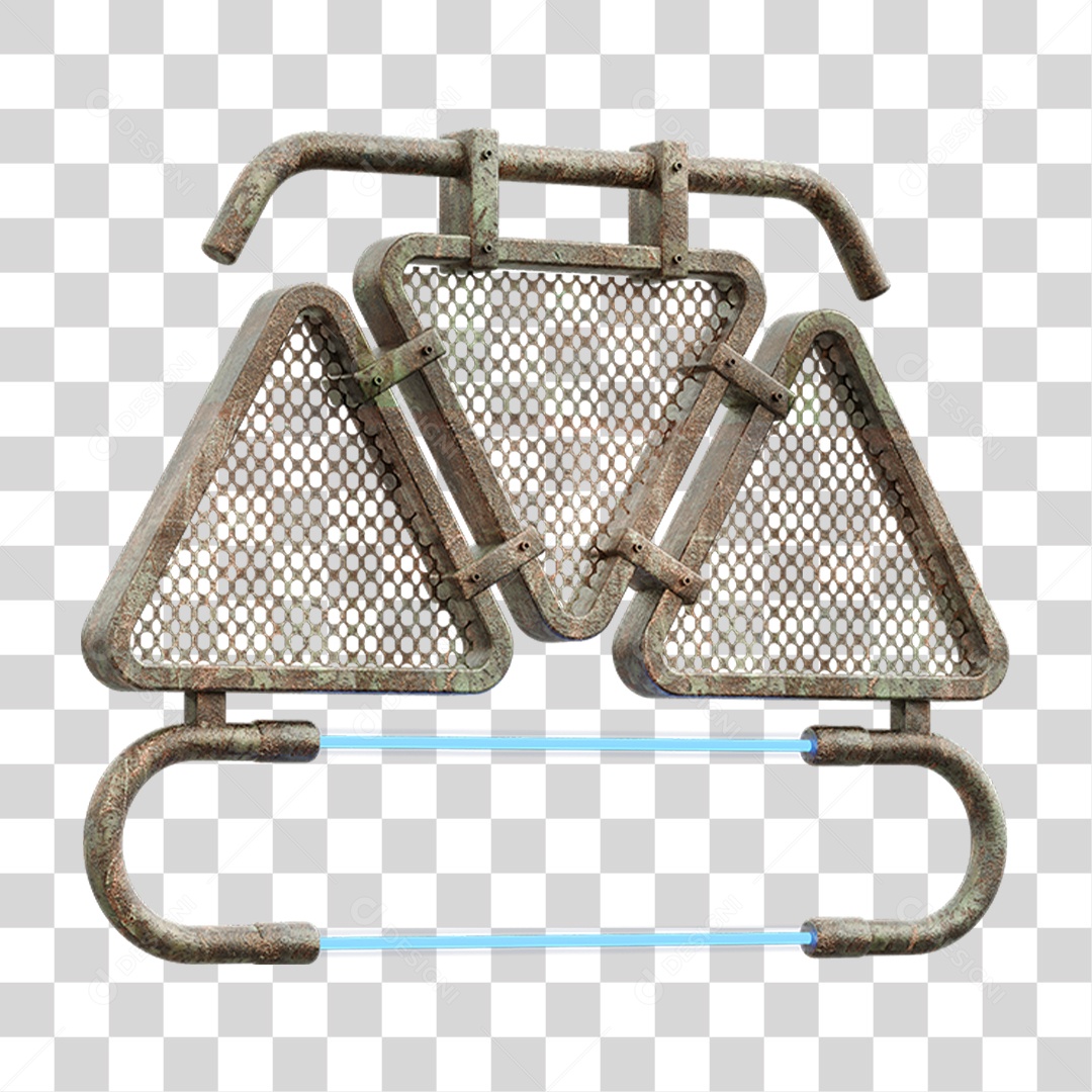 Painel Triangular PNG Transparente