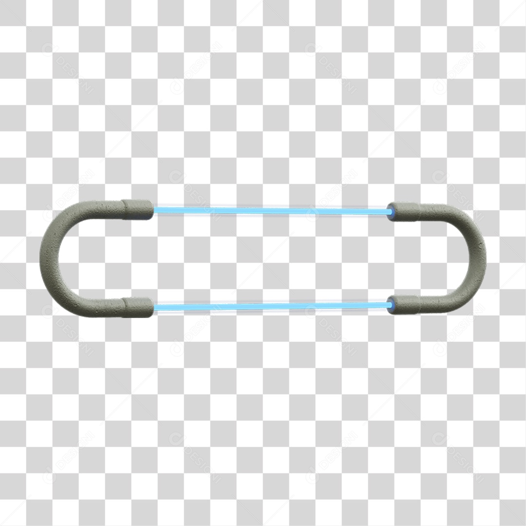 Painel de Metal com Neon PNG Transparente