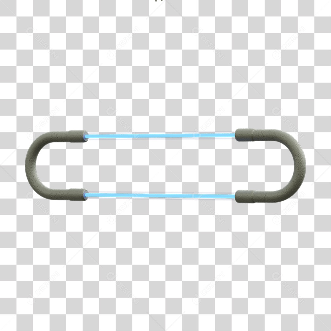 Painel de Metal com Neon PNG Transparente