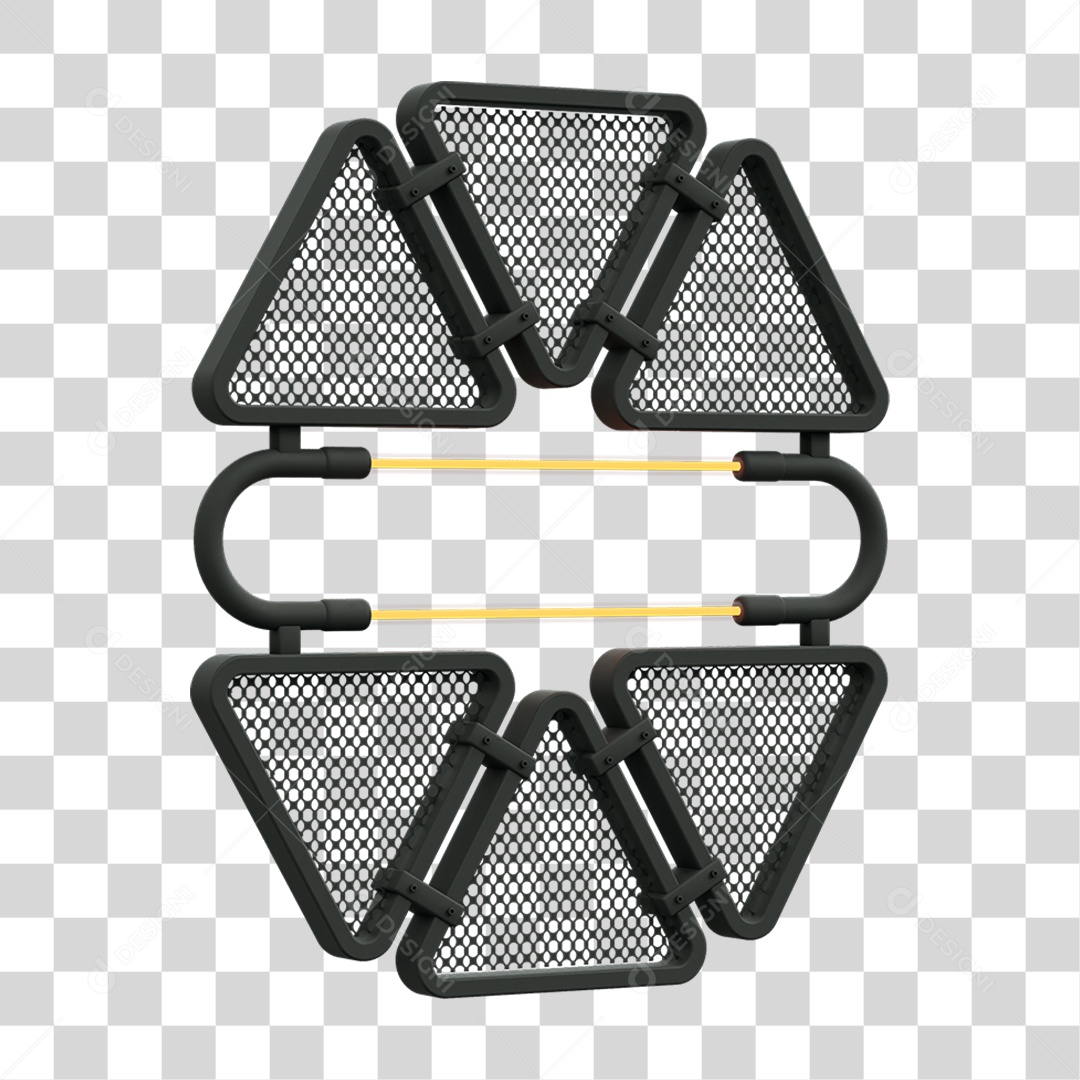 Painel Triangular PNG Transparente