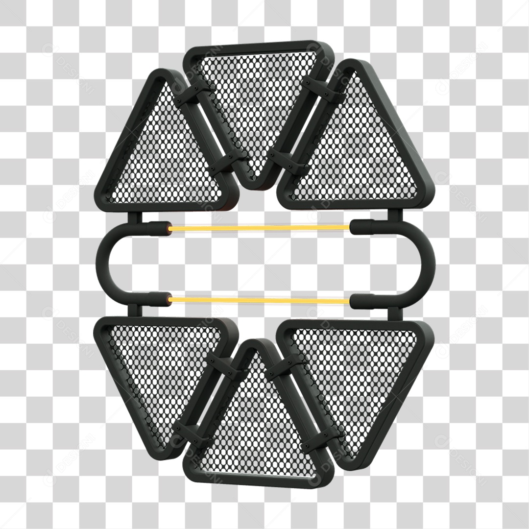 Painel Triangular PNG Transparente