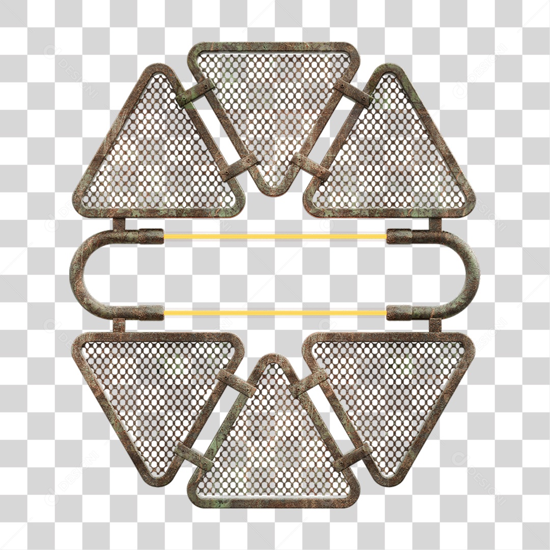 Painel Triangular PNG Transparente