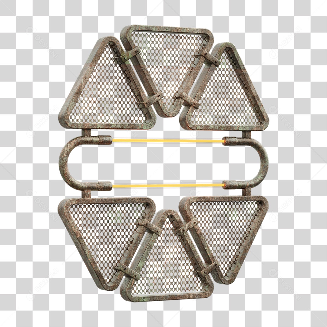 Painel Triangular PNG Transparente