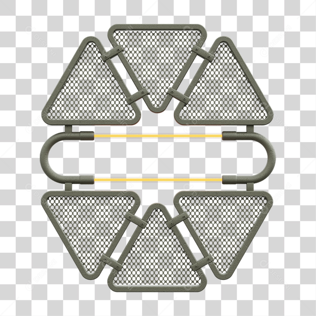 Painel Triangular PNG Transparente