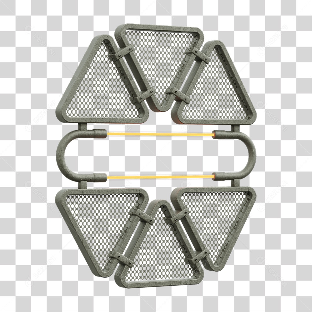 Painel Triangular PNG Transparente