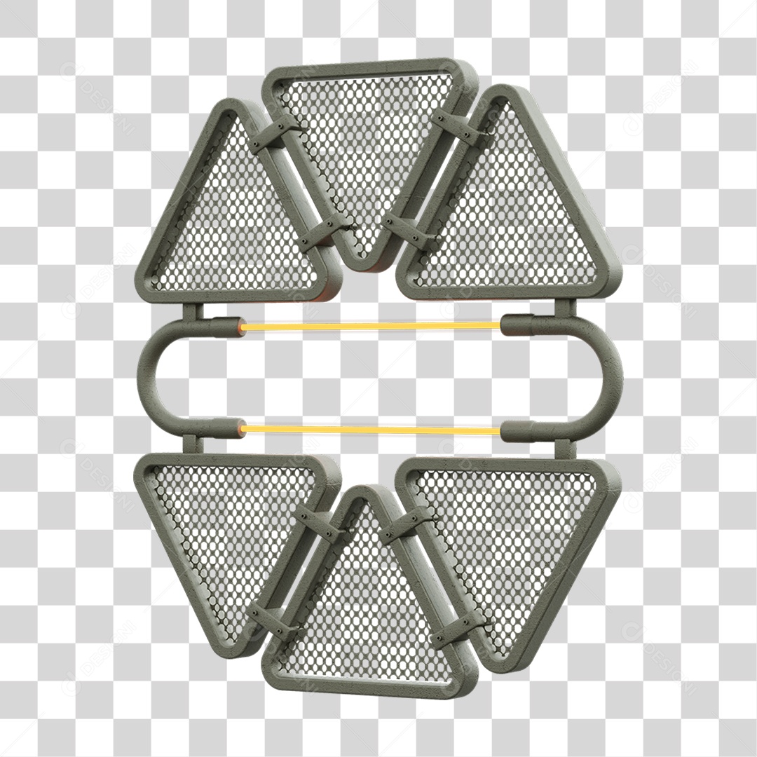 Painel Triangular PNG Transparente