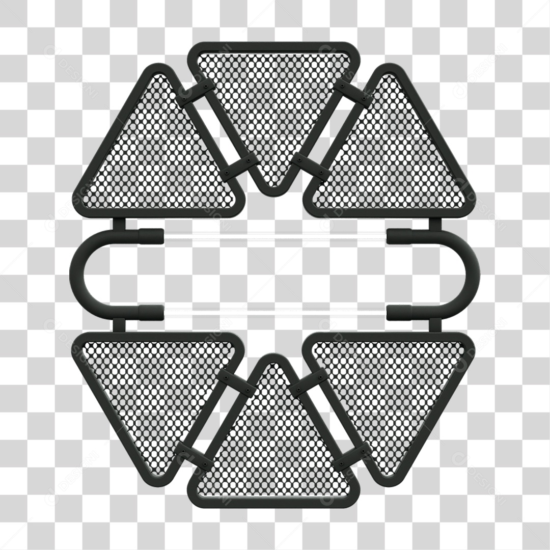 Painel Triangular PNG Transparente