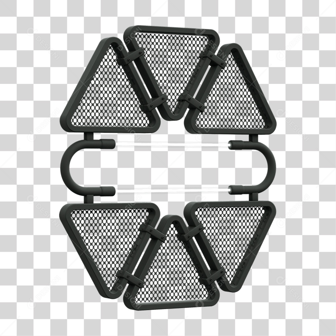 Painel Triangular PNG Transparente