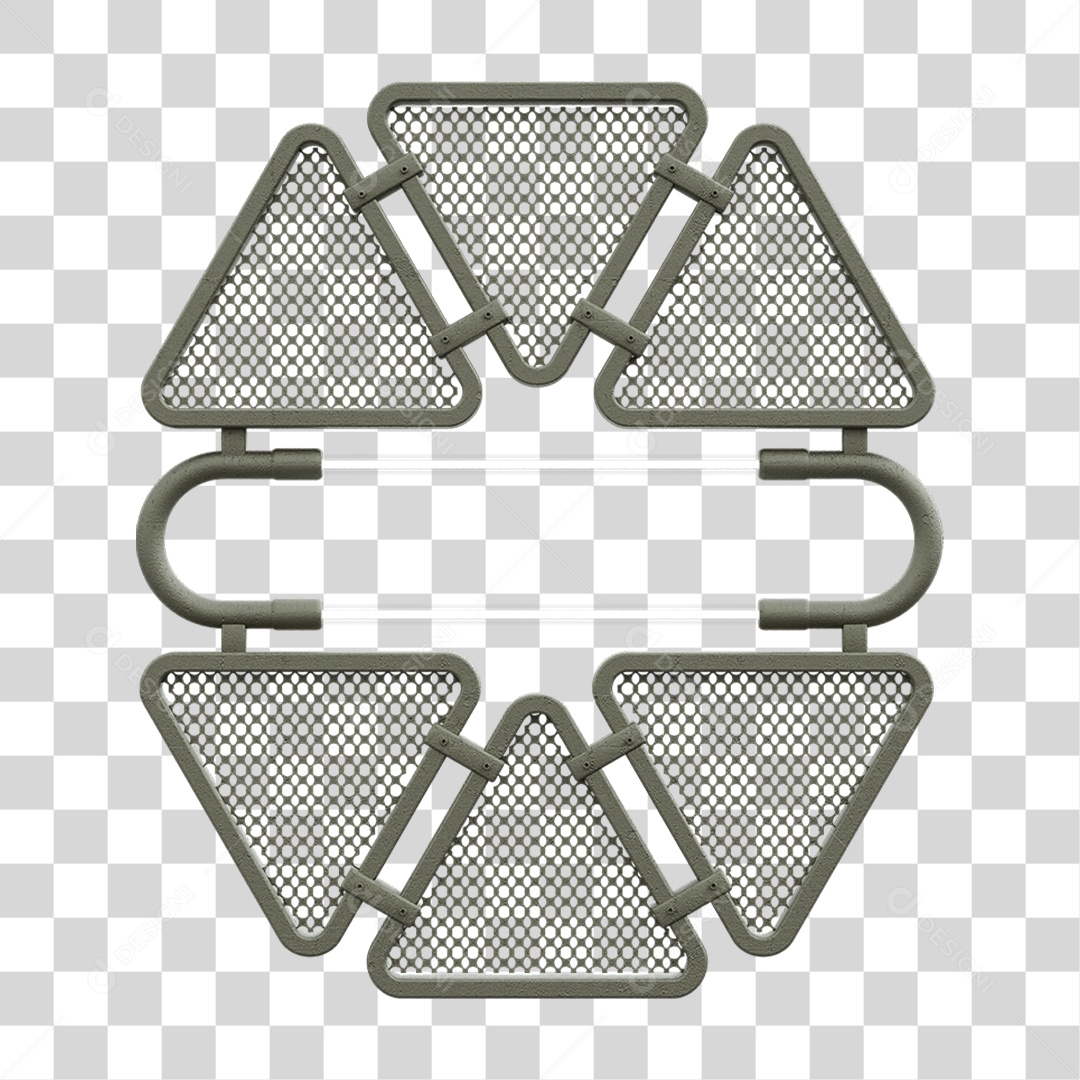 Painel Triangular PNG Transparente