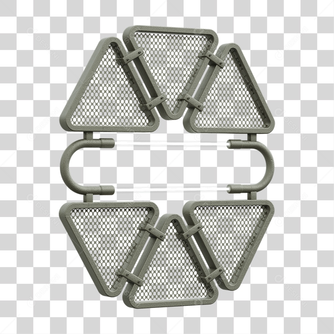 Painel Triangular PNG Transparente