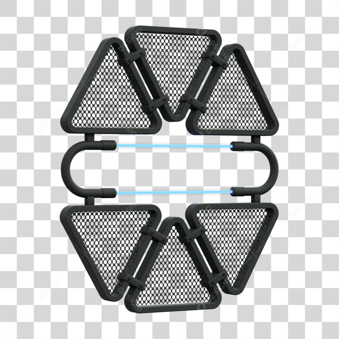 Painel Triangular PNG Transparente