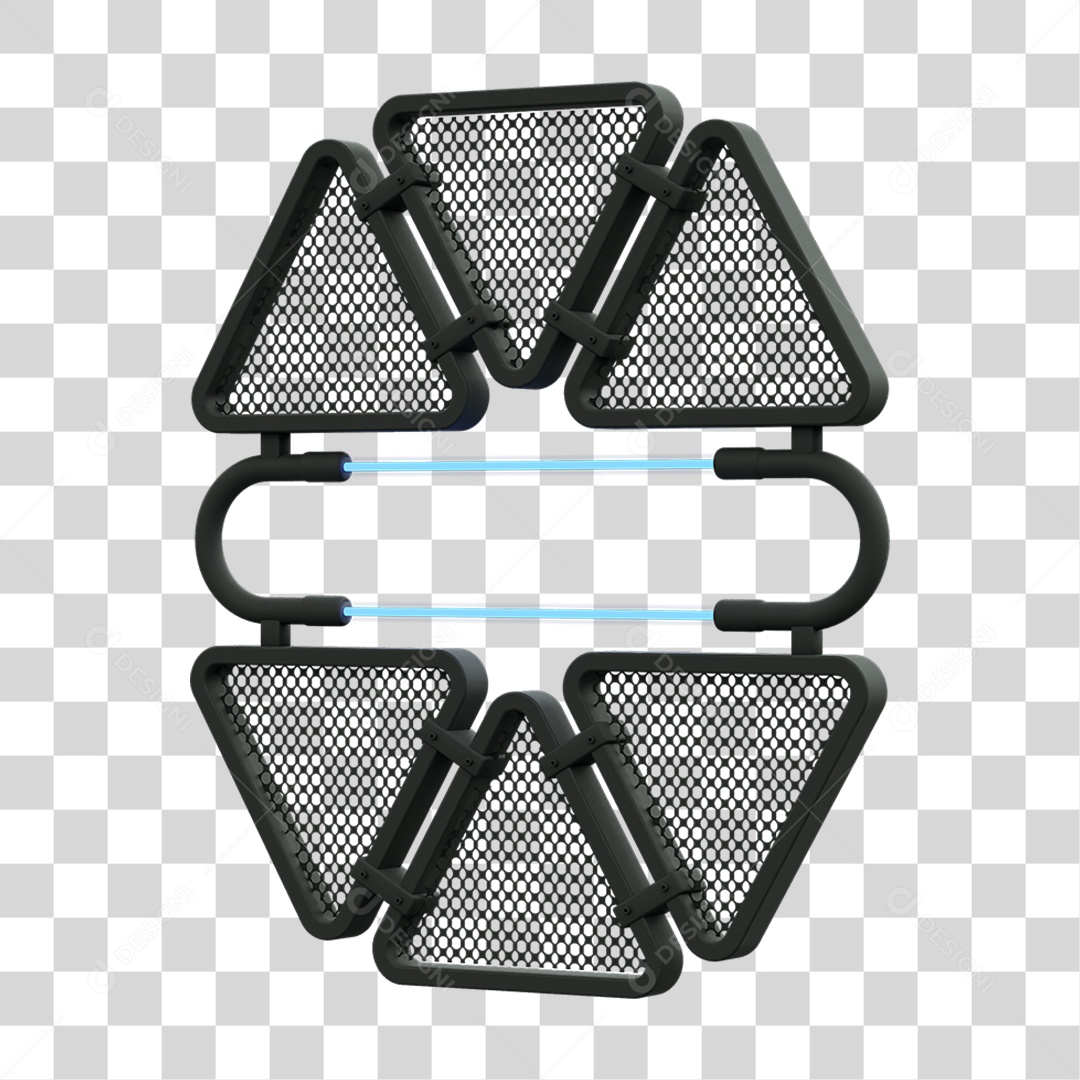 Painel Triangular PNG Transparente