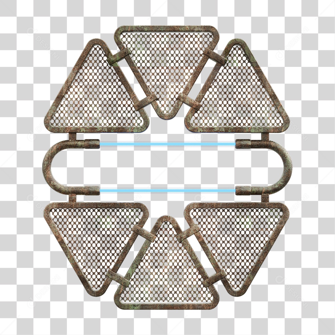 Painel Triangular PNG Transparente