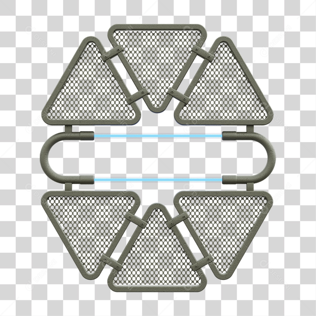 Painel Triangular PNG Transparente