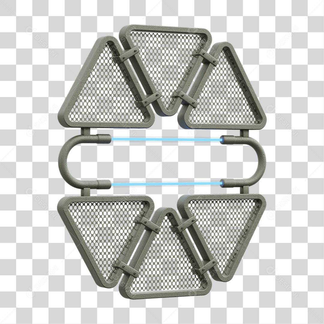 Painel Triangular PNG Transparente