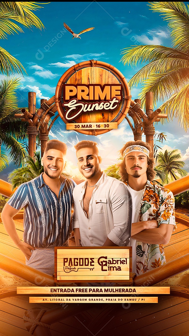 Story Flyer Prime Sunset Social Media PSD Editável