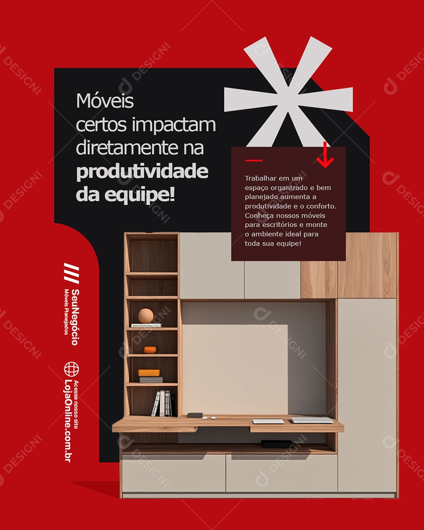 Móveis Certos Impactam Social Media PSD Editável