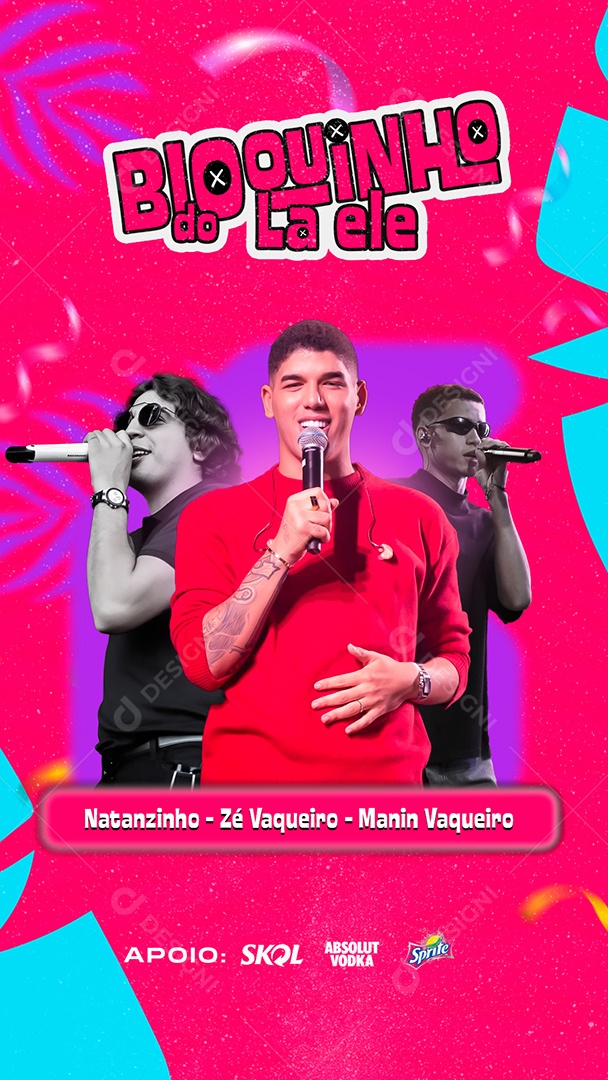 Story Bloquinho do La Ele Social Media PSD Editável